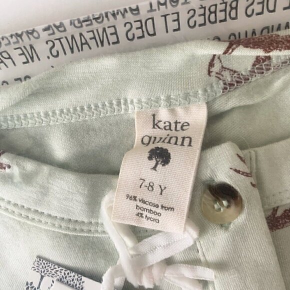 NWT Kate Quinn Organics Crop Henley Top 7-8 Years - Picture 4 of 7